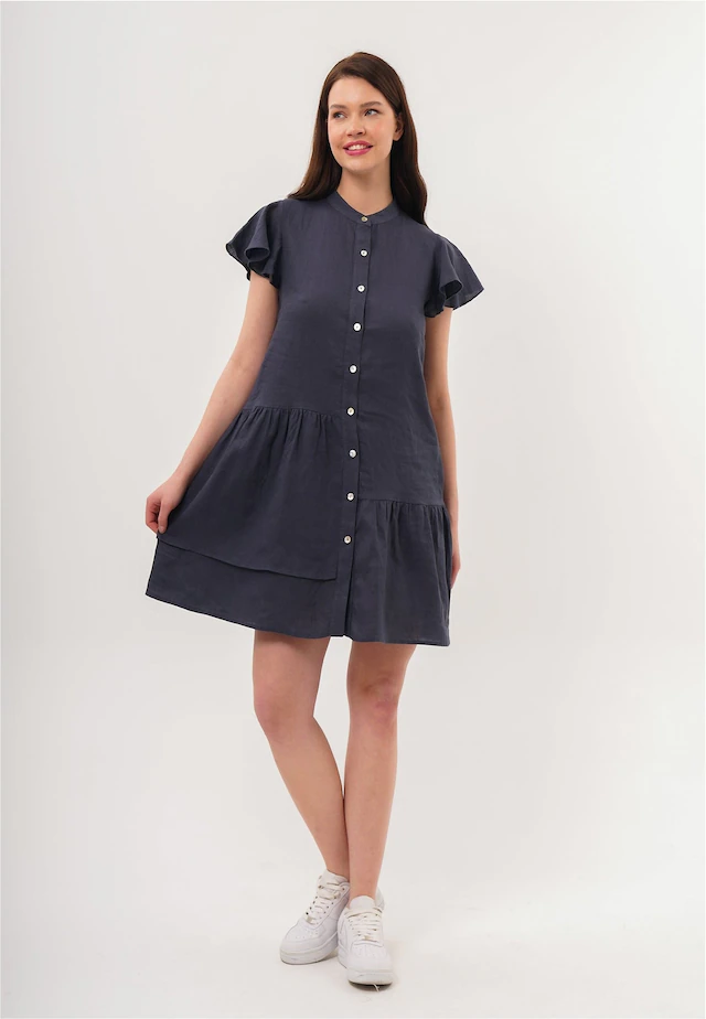 freshlions Jerseykleid »Jolin« 1 Stk. tlg. mit zarten Volantärmeln