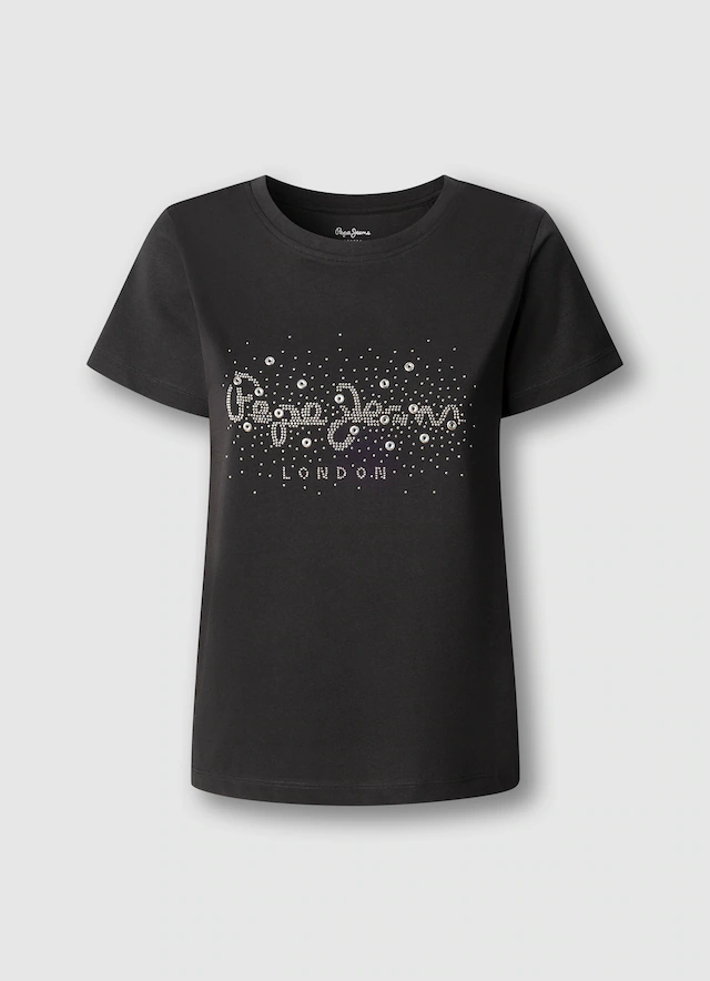 Pepe Jeans T-Shirt »BRADY« mit Rundhals, Nietenapplikation