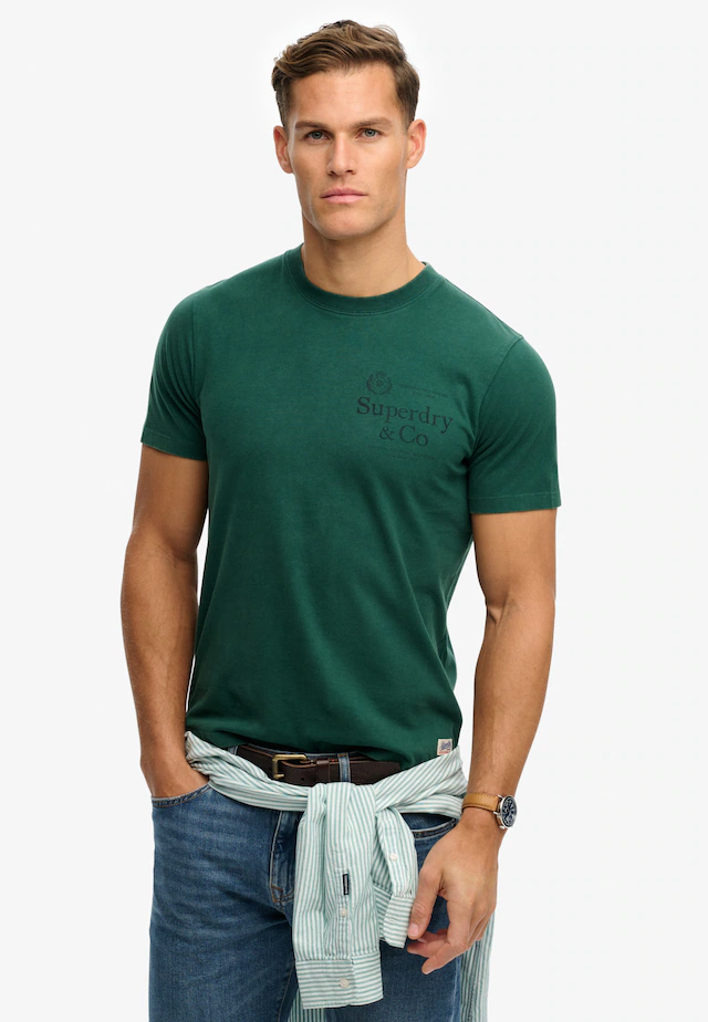 Superdry Rundhalsshirt »1954 Company Relaxed Tee« Baumwolle, relaxed fit Superdry Rundhalsshirt »1954 Company Relaxed Tee« Baumwolle, relaxed fit