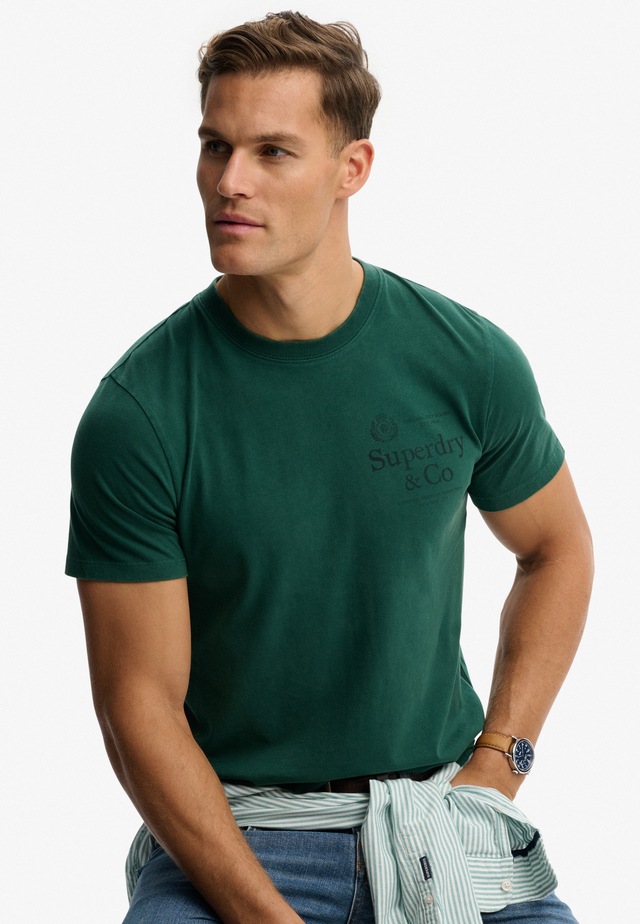Superdry Rundhalsshirt »1954 Company Relaxed Tee« Baumwolle, relaxed fit