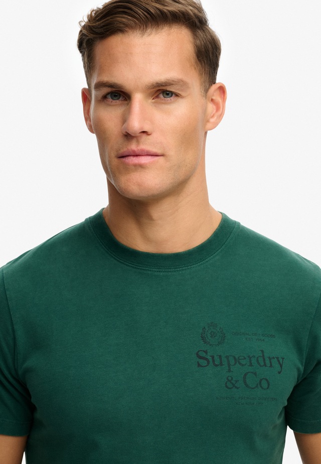 Superdry Rundhalsshirt »1954 Company Relaxed Tee« Baumwolle, relaxed fit
