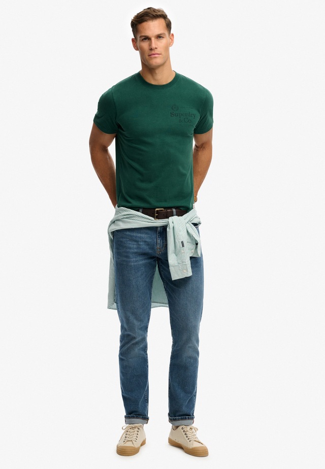 Superdry Rundhalsshirt »1954 Company Relaxed Tee« Baumwolle, relaxed fit