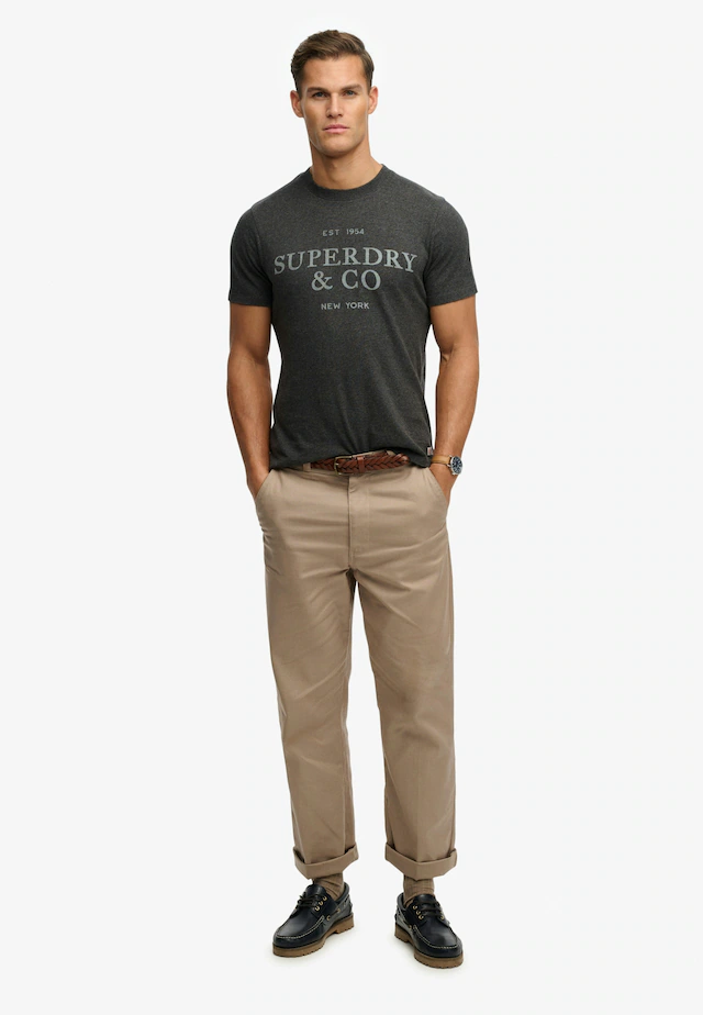 Superdry Rundhalsshirt »1954 Company Relaxed Tee« Baumwolle, relaxed fit