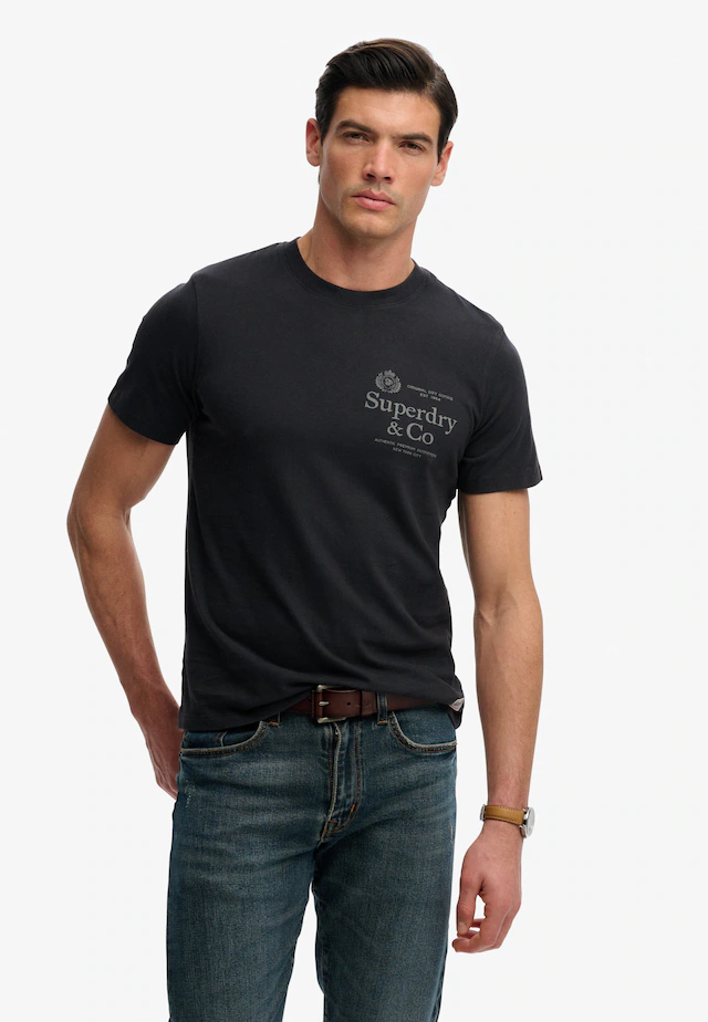 Superdry Rundhalsshirt »1954 Company Relaxed Tee« Baumwolle, relaxed fit