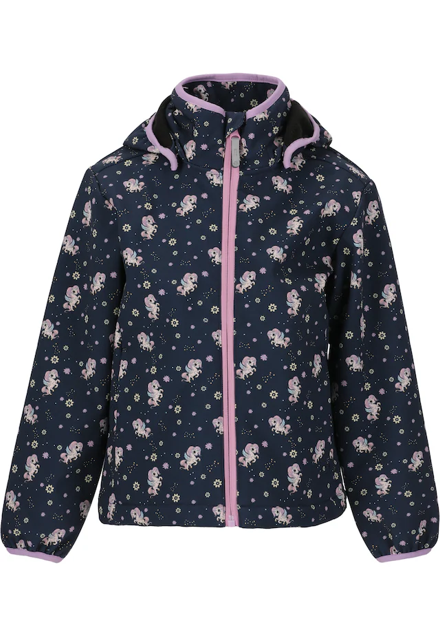 ZIGZAG Softshelljacke »Stereo« mit coolem Print und schützenden Eigenschaften