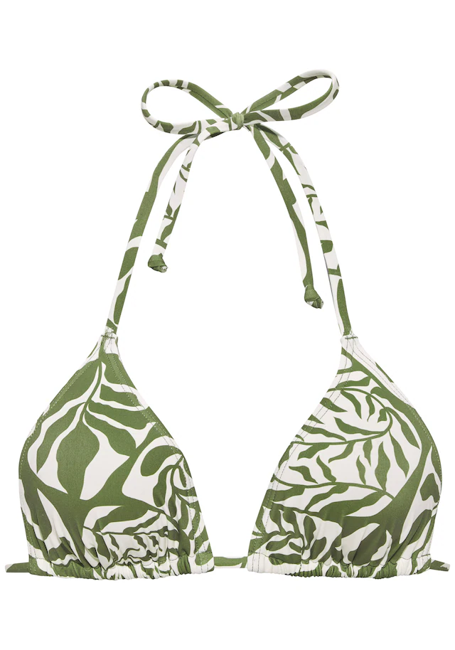 Buffalo Triangel-Bikini-Top »Jola« mit modernem Blätterdesign
