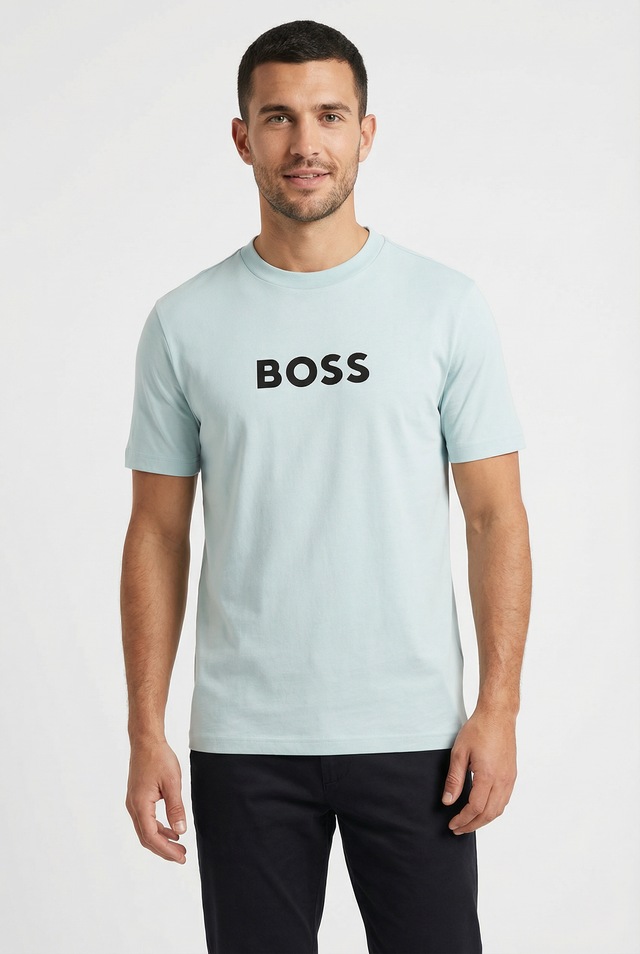 BOSS GREEN T-Shirt »TS Logo« reine Baumwolle, Regular Fit, Rundhalsausschnitt