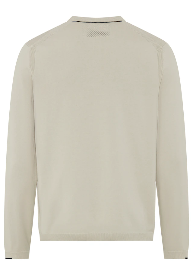 BOSS GREEN Strickpullover Rundhalsausschnitt, Regular Fit, Logo-Print