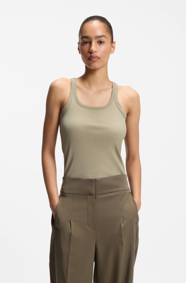BOSS ORANGE »Epetite Premium Damenmode« Slim Fit mit Logostickerei