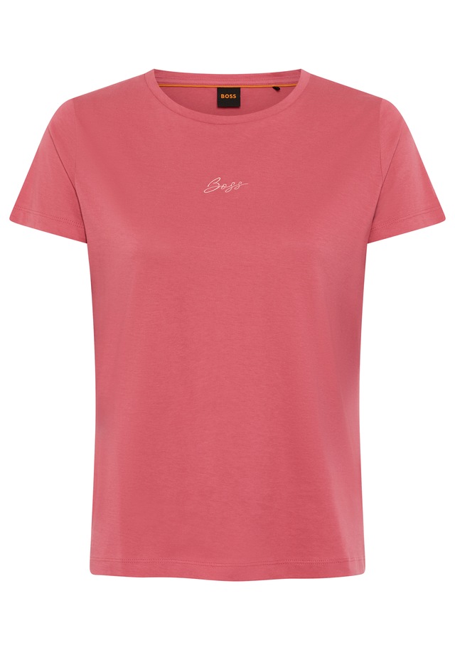 BOSS ORANGE T-Shirt »Elove Embro Premium Damenmode« mit Rundhals, Slim Fit