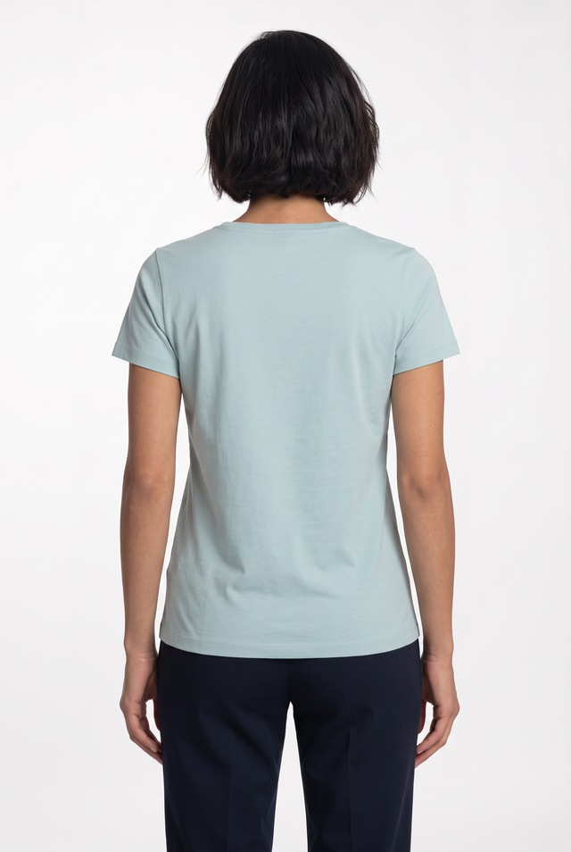 BOSS ORANGE T-Shirt »Elove Embro Premium Damenmode« mit Rundhals, Slim Fit