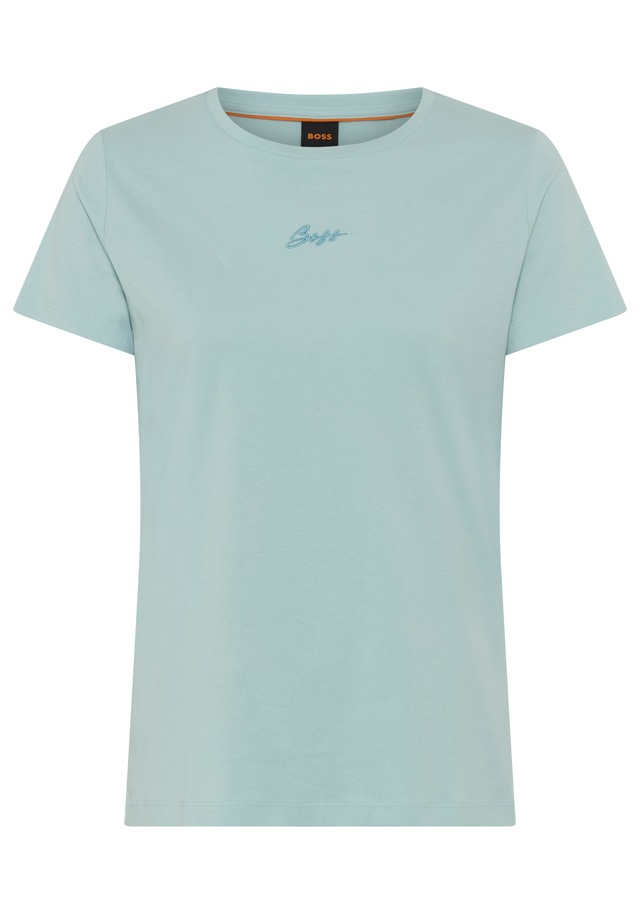 BOSS ORANGE T-Shirt »Elove Embro Premium Damenmode« mit Rundhals, Slim Fit
