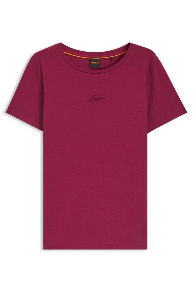 BOSS ORANGE T-Shirt »Elove Embro Premium Damenmode« mit Rundhals, Slim Fit