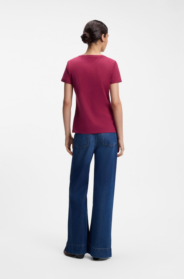 BOSS ORANGE T-Shirt »Elove Embro Premium Damenmode« mit Rundhals, Slim Fit