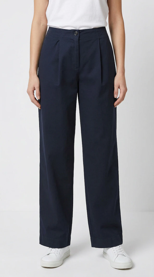 BOSS ORANGE Chinohose »Taquina Premium Damenmode« in lockerer Passform, Barrel Fit
