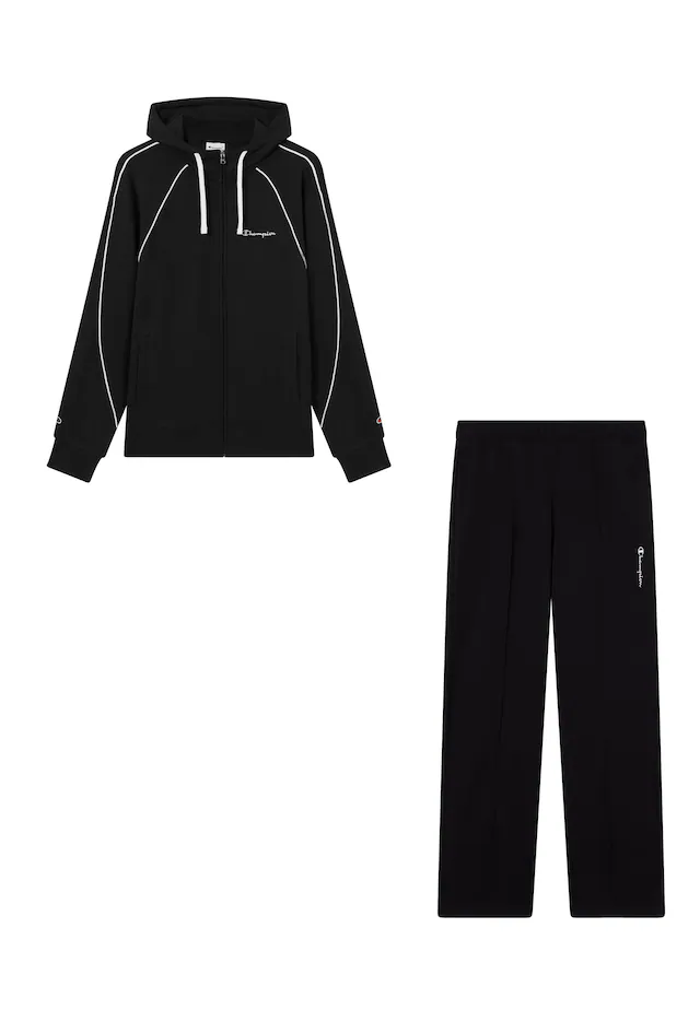 Champion Jogginganzug »Terry Hooded Full Zip Sweatshirt« 2 tlg. zweiteiliges Set, mit Kapuze, aus Baumwolle und Polyester