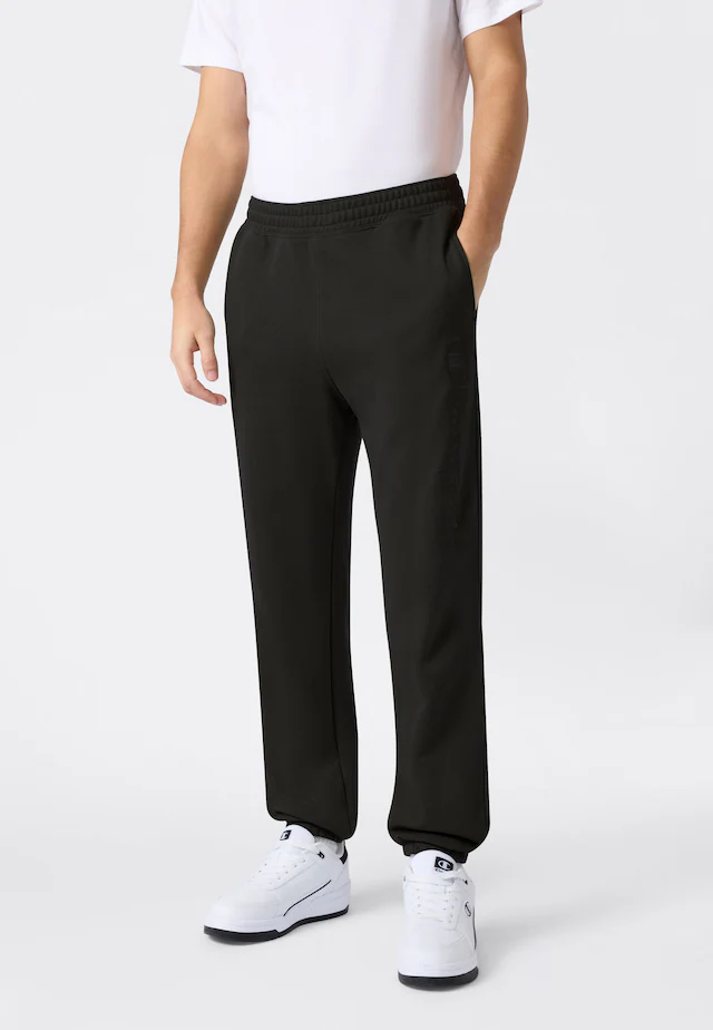 Champion Jogginghose »ICONS Terry Elastic Cuff Pants Large Logo« sportliche Jogginghose, aus Baumwolle und Polyester