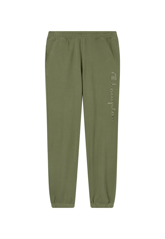 Champion Jogginghose »ICONS Terry Elastic Cuff Pants Large Logo« sportliche Jogginghose, aus Baumwolle und Polyester