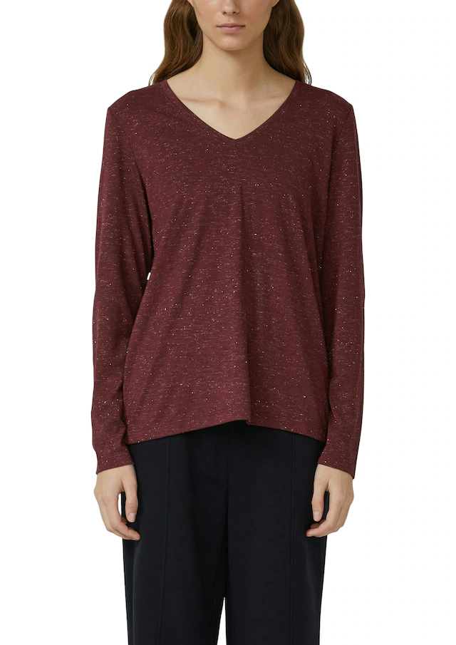 s.Oliver Langarmshirt mit V-Ausschnitt