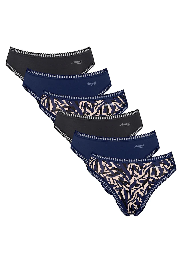 sloggi Slip »Slip GO Crush High leg C6P 6er Pack«
