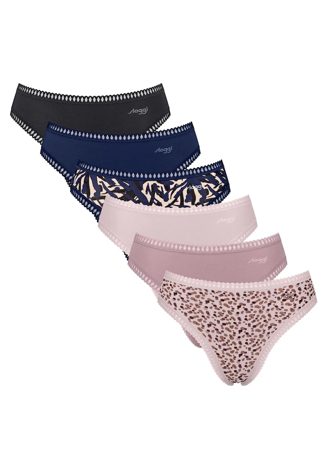 sloggi Slip »Slip GO Crush High leg C6P 6er Pack«