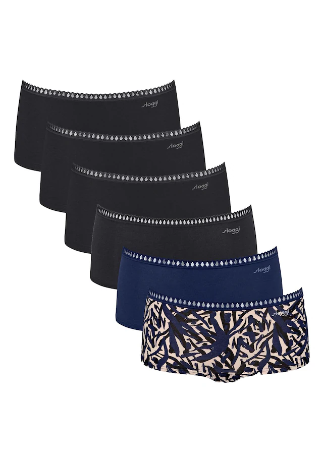 sloggi Panty »Panty GO Crush Short C6P 6er Pack«