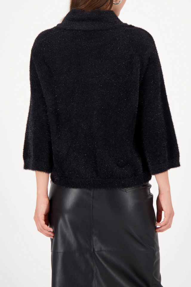 Monari Stehkragenpullover »Pullover Lurex« mit Glitzerfäden