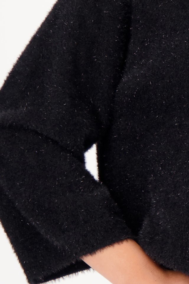 Monari Stehkragenpullover »Pullover Lurex« mit Glitzerfäden