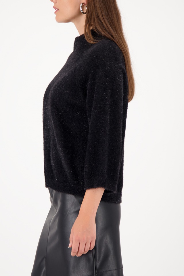 Monari Stehkragenpullover »Pullover Lurex« mit Glitzerfäden