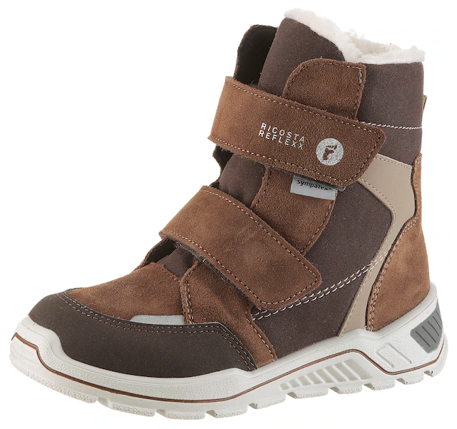 Ricosta Winterstiefel »JANEK 50 WMS: weit« Snowboots, Klettstiefel mit Sympatex, Größenschablone zum Download