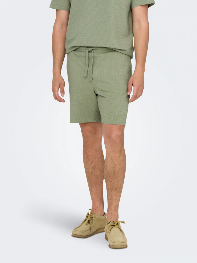 ONLY & SONS Shorts »ONSKIAN LIFE REG SEERSUCKER SHORTS NOOS«