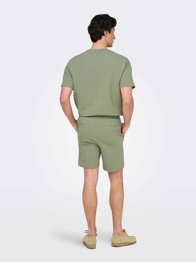 ONLY & SONS Shorts »ONSKIAN LIFE REG SEERSUCKER SHORTS NOOS«