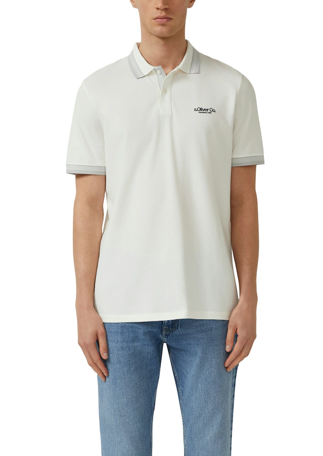 s.Oliver Poloshirt mit Logo Schriftzug