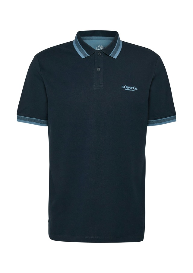 s.Oliver Poloshirt mit Logo Schriftzug