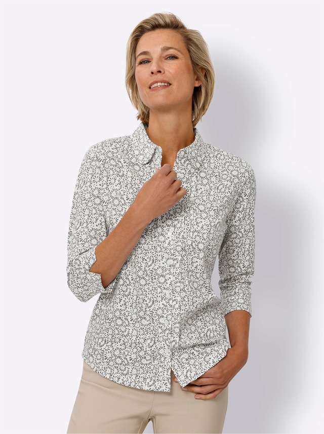 Classic Basics Druckbluse