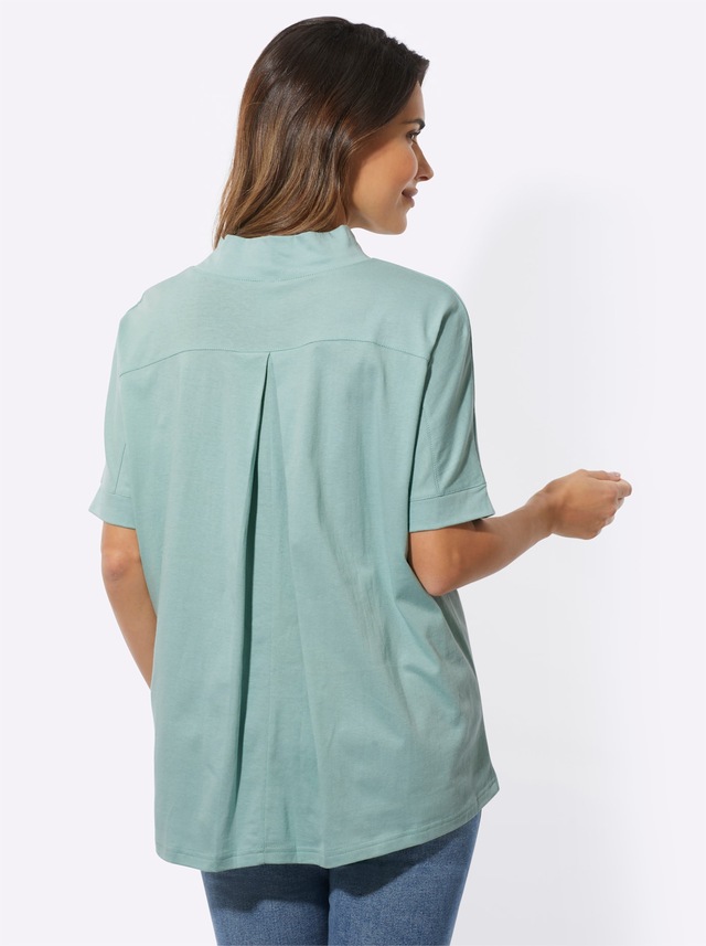 Classic Basics Stehkragenshirt »Kurzarm-Shirt« 1 Stk.