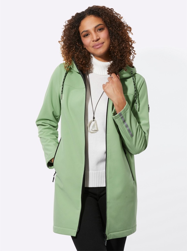Casual Looks Softshelljacke mit Kapuze