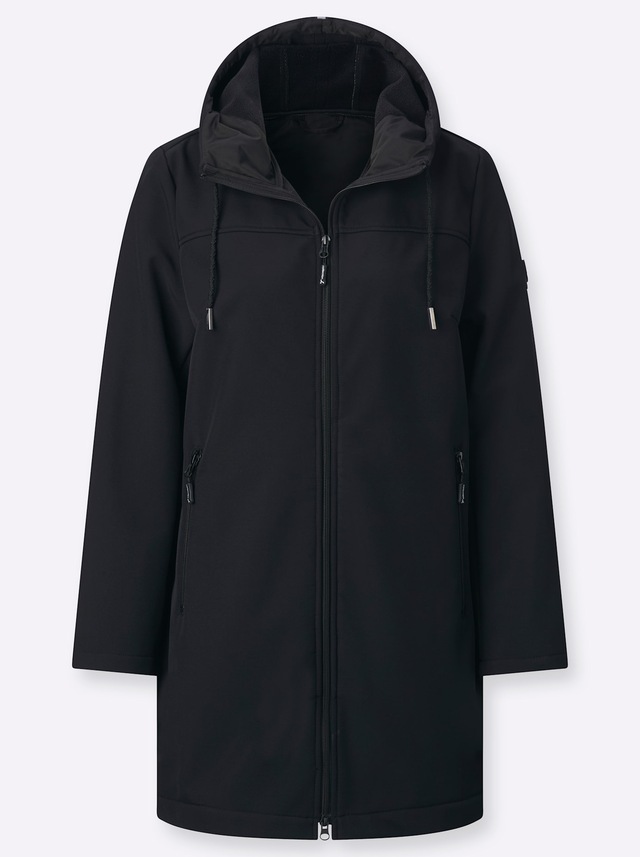 Casual Looks Softshelljacke mit Kapuze