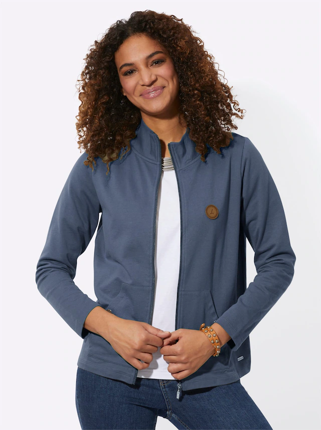 Casual Looks Shirtjacke »Sweatjacke« 1 Stk.