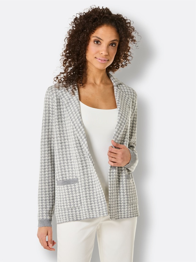 CREATION L PREMIUM Jacquardstrickjacke
