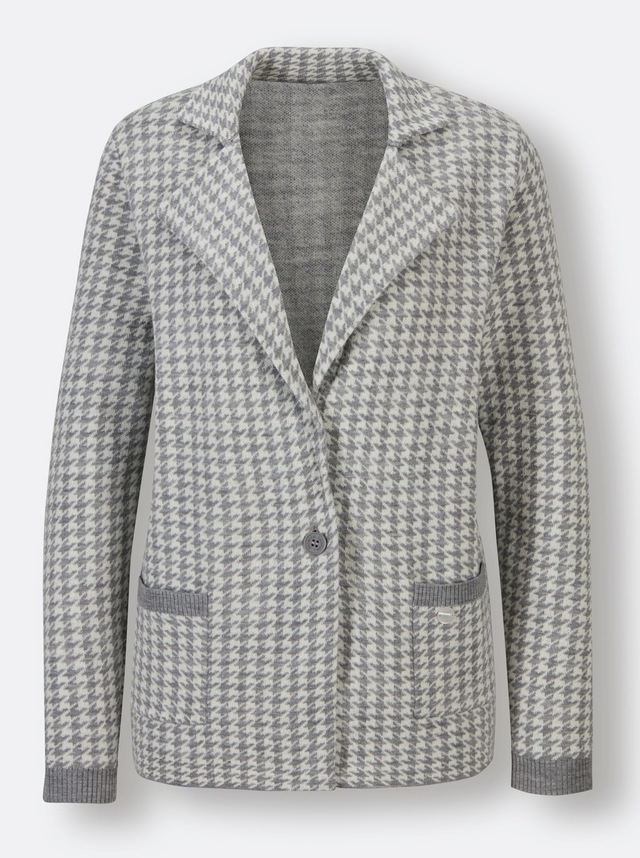 CREATION L PREMIUM Jacquardstrickjacke