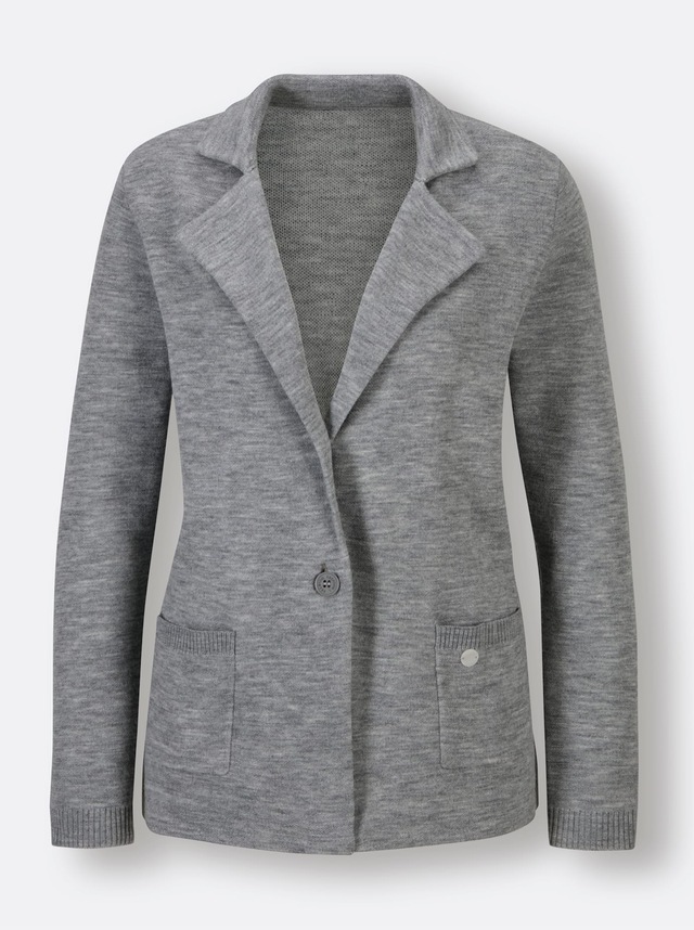 CREATION L PREMIUM Jacquardstrickjacke
