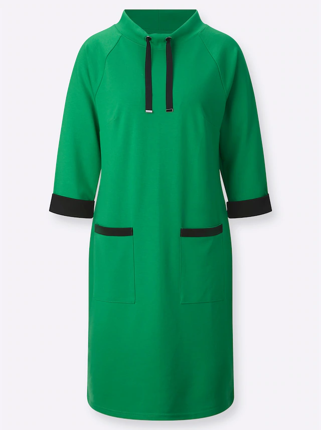 Inspirationen Jerseykleid »Jersey-Kleid« aufgesetzte Taschen