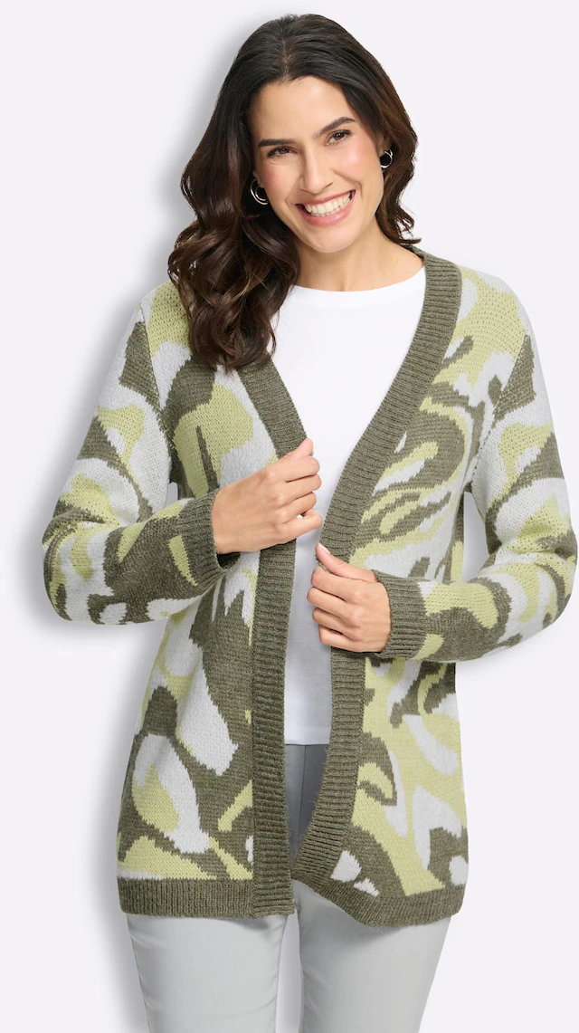 Inspirationen Jacquardstrickjacke