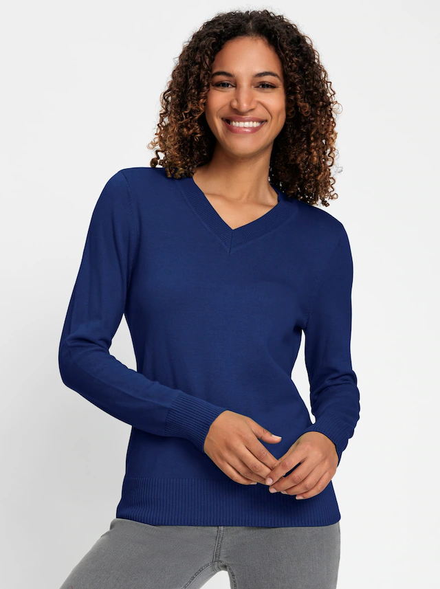 Casual Looks V-Ausschnitt-Pullover »V-Ausschnitt-Pullover«