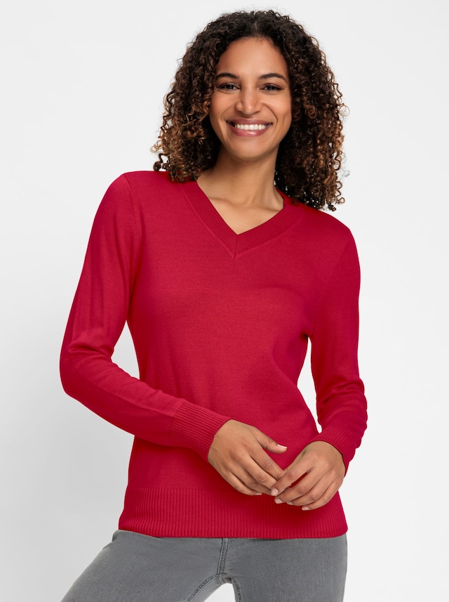 Casual Looks V-Ausschnitt-Pullover »V-Ausschnitt-Pullover«