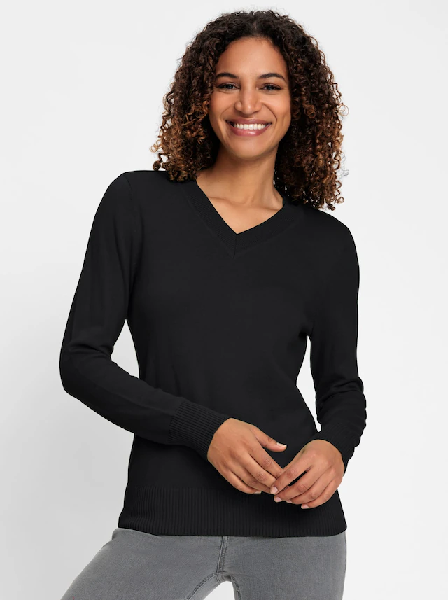 Casual Looks V-Ausschnitt-Pullover »V-Ausschnitt-Pullover«