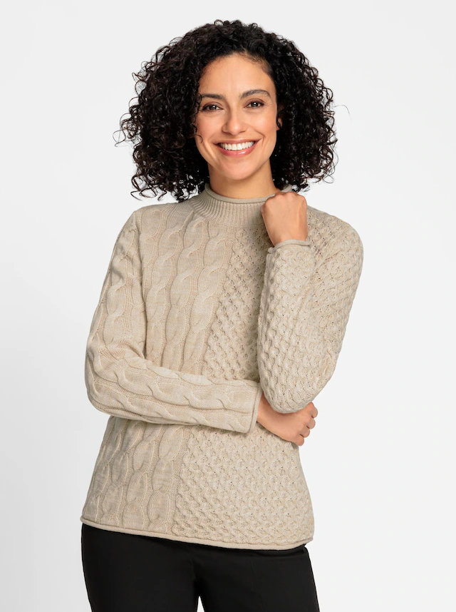 Inspirationen Stehkragenpullover »Stehkragen-Pullover«
