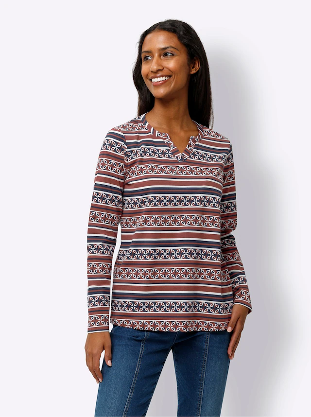 heine Langarmshirt »Druck-Shirt« 1 Stk.