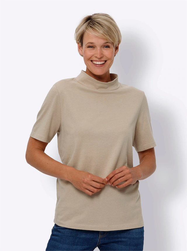 Classic Basics Stehkragenshirt »Kurzarm-Shirt« 1 Stk.